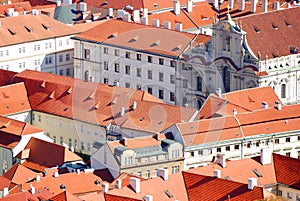 Prague roofs