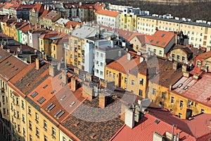 Prague roofs