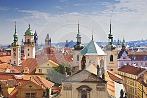 Prague roofs