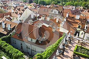 Prague roofs photo