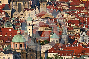 Prague rooftops photo