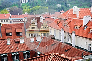 Prague rooftops