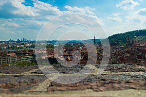 Prague seen from the fortress