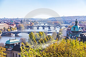 Prague Skyline During the Day