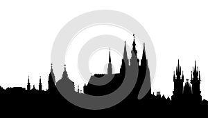 Prague skyline - famous landmark -