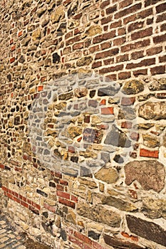 Prague, Upper Castle - Brickwork wall. For background