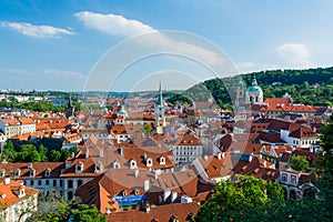 Prague view from above