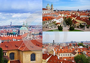 Prague view collage