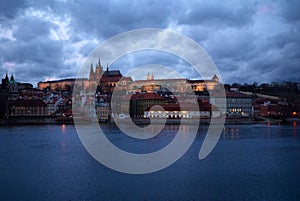 Prague. View on St.Vit cathedral