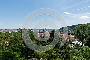 Prague vista in the summer