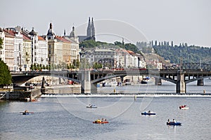 Prague - Vltava River and Vysehrad