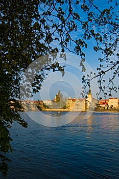 Prague waterfront
