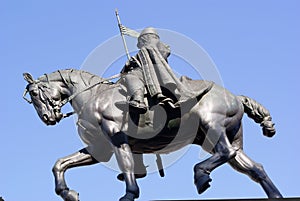 Prague, Wenceslas on horseback.