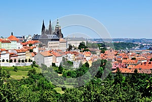 Praha, Mala strana and St. Vitus' Cathedral photo