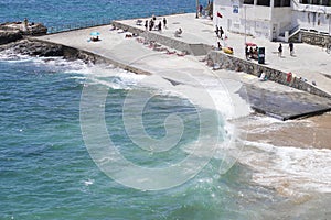 Praia da Azarujinha, beach in Estoril, portugal