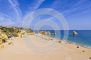 Praia da Dona Ana beach in Lagos, Algarve region, Portugal