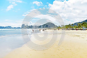 Praia da Enseada beach at Guaruja SP, Brazil