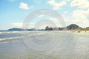 Praia da Enseada beach at Guaruja SP, Brazil