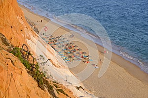 Praia da Falesia - Falesia beach in Algarve, Portugal photo