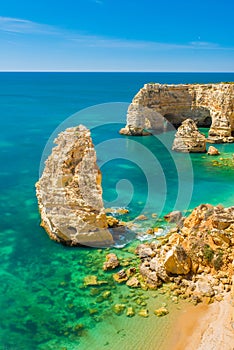 Praia da Marinha - Beautiful Beach Marinha in Algarve, Portugal photo