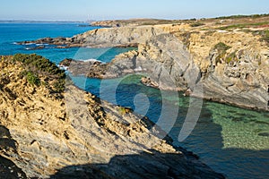 Praia da Samoqueira beach in Portugal photo