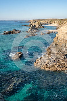 Praia da Samoqueira beach in Portugal photo