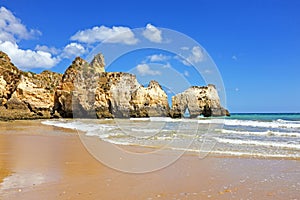 Praia da Tres Irmaos in Alvor Portugal photo