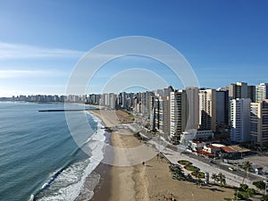 Praia de Iracema Beach from above, Fortaleza, Ceara State, Brazil photo