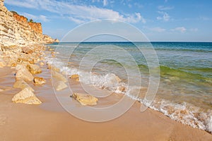 Praia De Mos beach , Lagos, Algarve, Portugal.