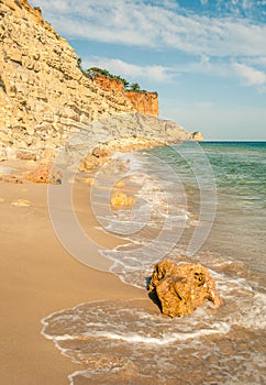 Praia De Mos beach , Lagos, Algarve, Portugal. photo