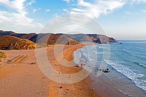 Praia do Amado at the west coast in Portugal photo
