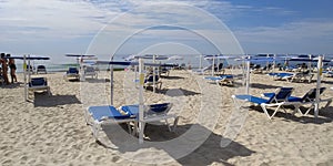 Praia do Barril beach, Tavira, Algarve, Portugal