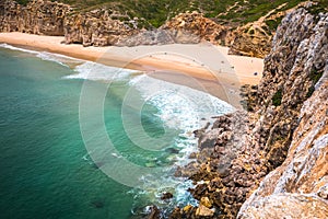 Praia do Beliche - beautiful coast and beach of Algarve, Portugal photo