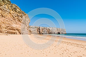 Praia do Beliche - beautiful coast and beach of Algarve, Portugal photo