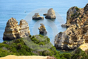 Praia do Camilo Beach in Lagos, Algarve, Portugal