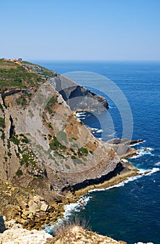 Praia do Cavalo near Cape Espichel in Sesimbra, Portugal