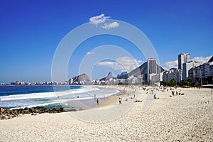 Praia do Leme beach, Rio de Janeiro, Brazil