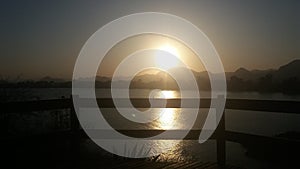 Praia do Morro sunset, Guarapari, EspÃ­rito Santo. View from Morro da Pescaria