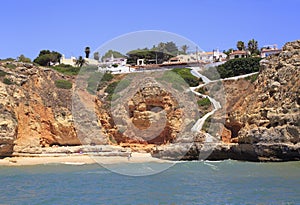 Praia do Paraiso Paradise Beach in Algarve area photo