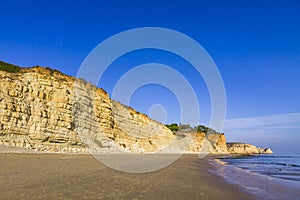 Praia do Porto de Mos beach in Lagos, Algarve, Portugal