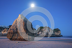 Praia dos Tres Irmaos in the Algarve in Portugal