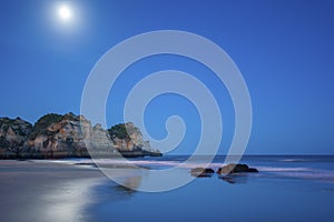 Praia dos Tres Irmaos in the Algarve in Portugal