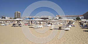 Praia Monte Gordo beach, Algarve, Portugal photo