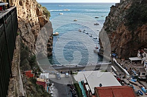 Praiano - Panorama di Marina di Praia dalla litoranea photo