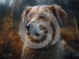 Praire dog created with Generative AI technology photo