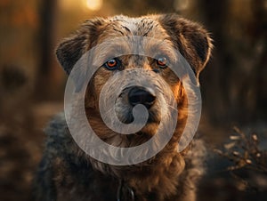 Praire dog created with Generative AI technology photo