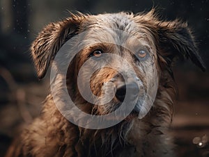 Praire dog created with Generative AI technology photo