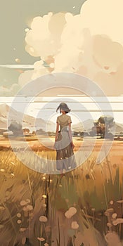 Soft Color Prairie Image In Split, Croatia Inspired By Krenz Cushart photo