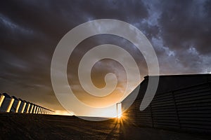 Prairie Storm Clouds Sunset