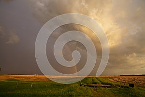 Prairie Storm Clouds Sunset